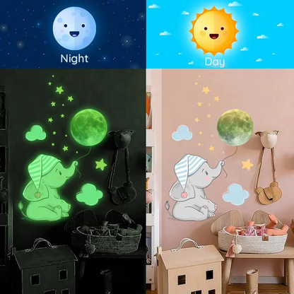 Glowing wall stickers for peaceful nights