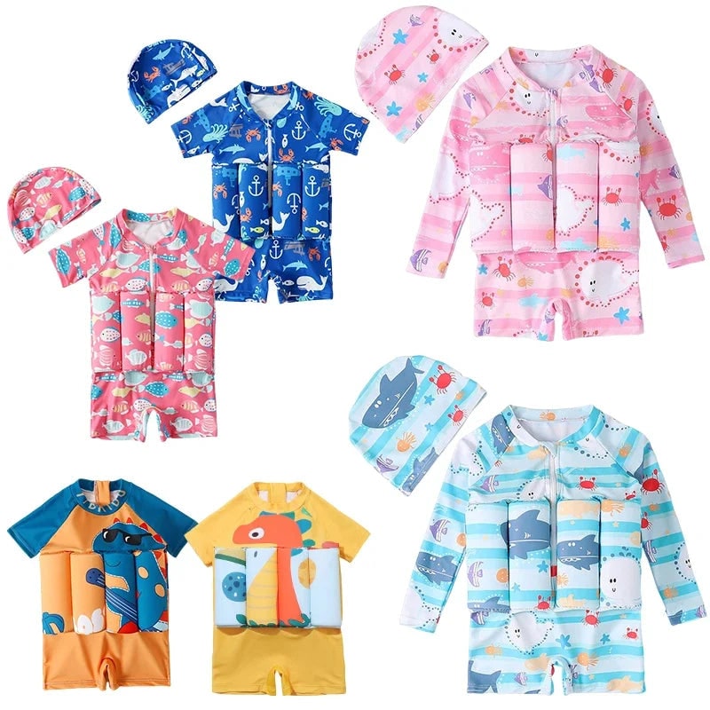 Swimming Float Suit Floatation Swim Suit Children's Swim Float - Image 2