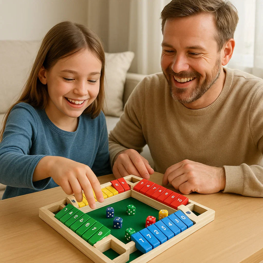 Würfelspiel Holz Familie Shut The Box Brettspiel