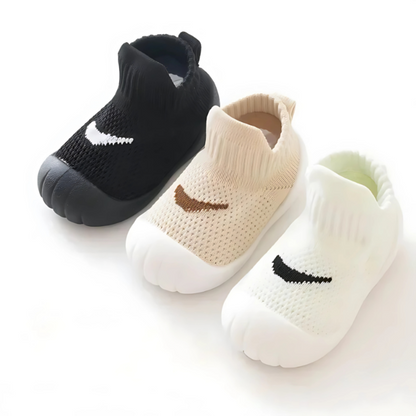 Toddler Shoes Baby Shoes Infant Shoes Lace-Up Mesh Walkers - Image 1