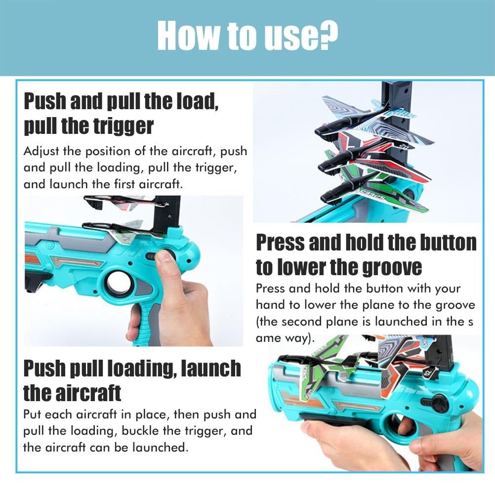 Toy Airplane Shooter Airplane Launching Toy Foam Airplane Shooter - Image 4