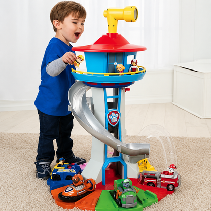 Set Gioco Auto Torre Scivolo Garage Veicoli Bambini