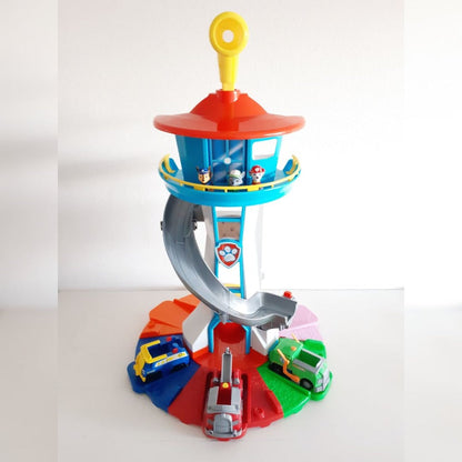 Toy Car Garage Slide Tower Kids Vehicle Playset Set