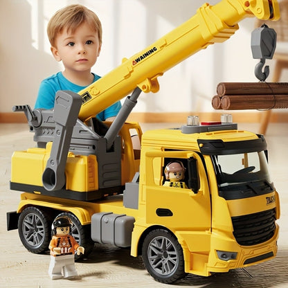 Toy Crane Truck Construction Truck Toy Interactive Crane Toy Toy Truck With - Image 1