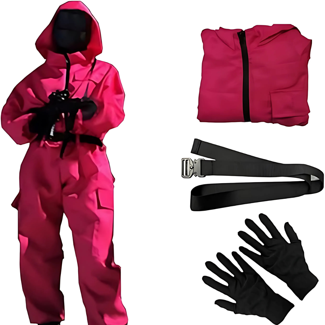 Unisex Long Sleeve Halloween Costume Jumpsuit | Hooded Zip Front - Image 1