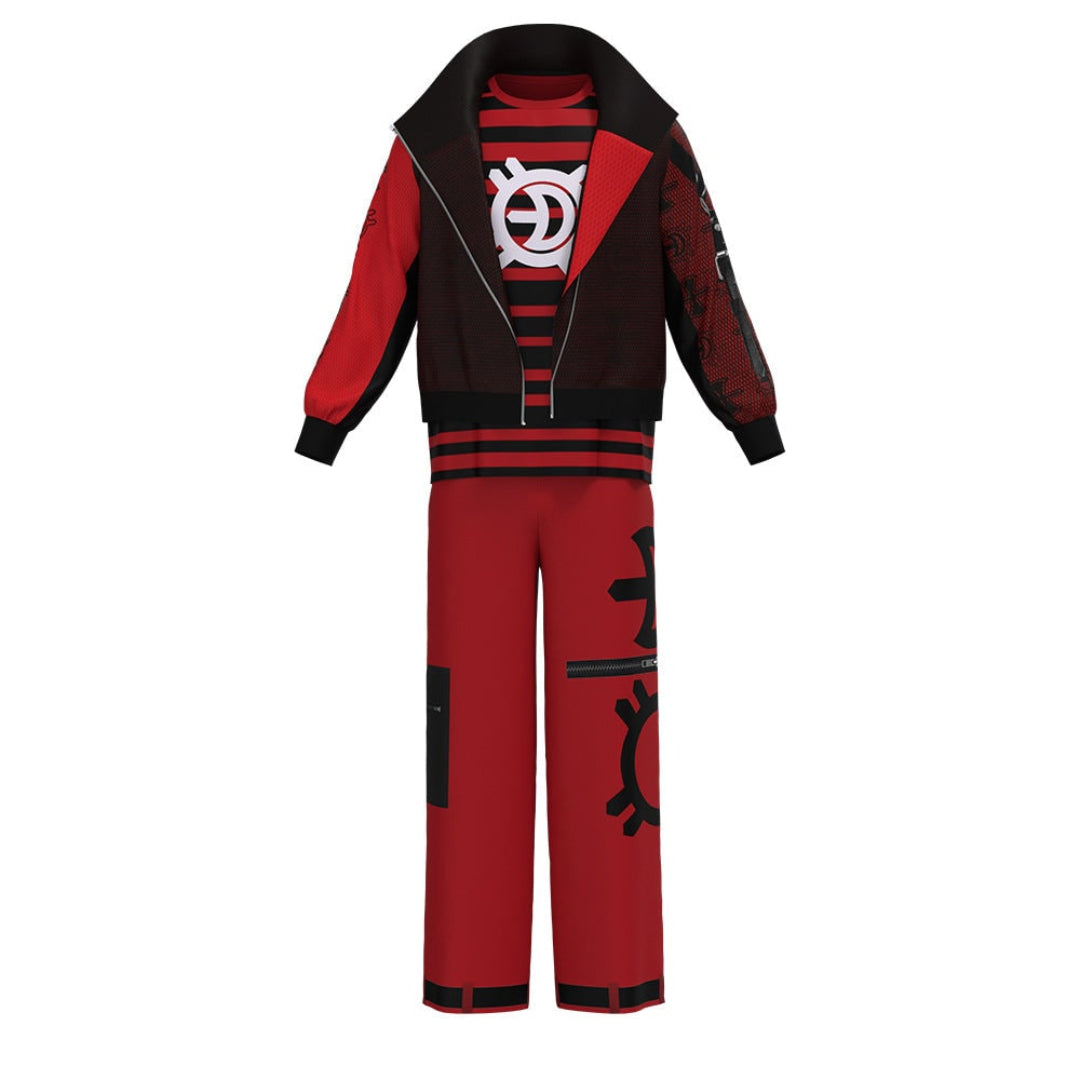 Halloween Costume Cosplay Outfit Gothic Dark Hero Character Set