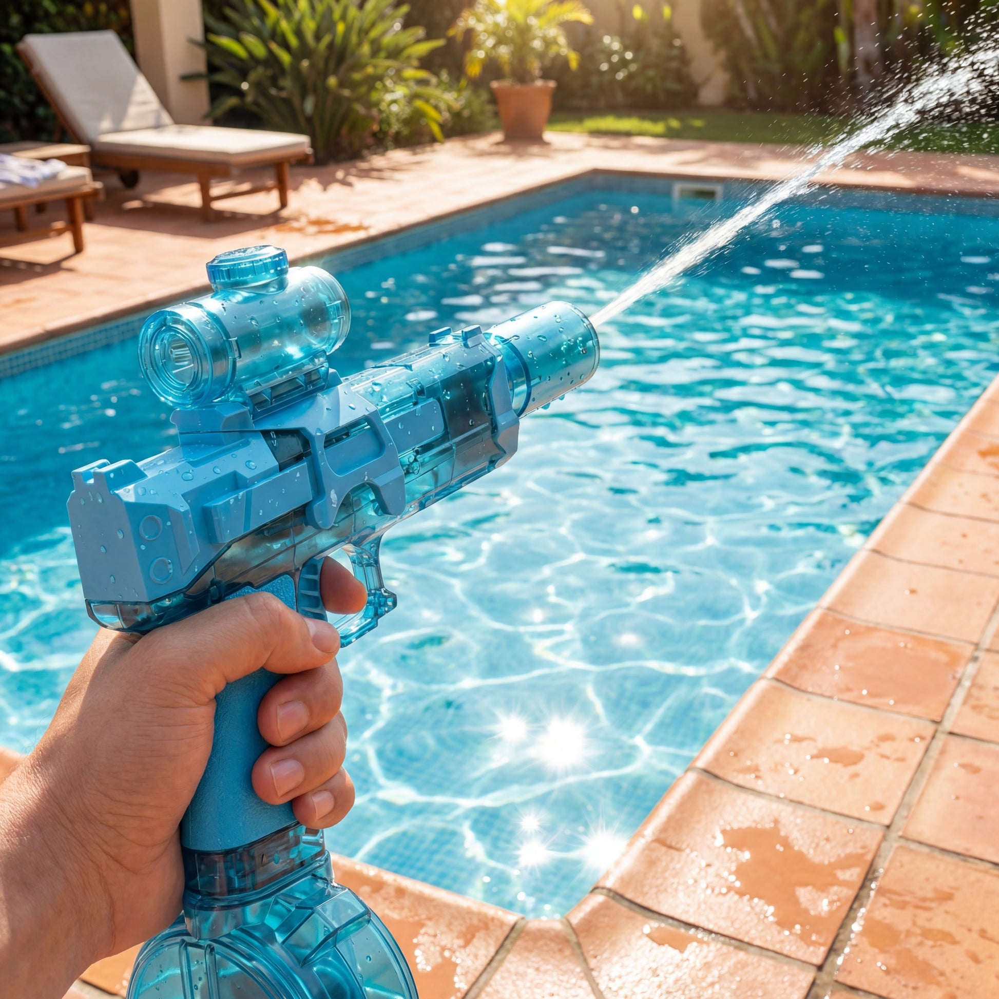 Water Blaster Outdoor Water Toy Outdoor Toy Usb-C Charger Rechargeable - Image 4