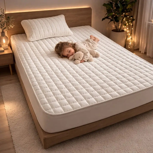 Waterproof Mattress Protector Soft Quilted Bedding Cover Comfort - Image 1