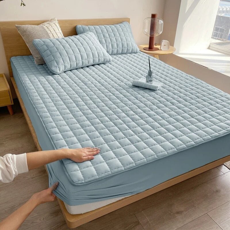 Waterproof Mattress Protector Soft Quilted Bedding Cover Comfort - Image 12