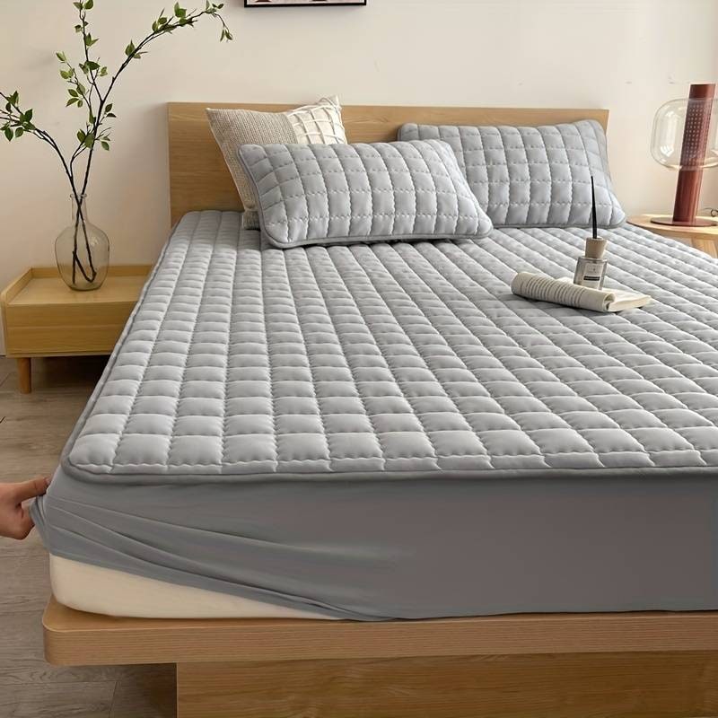 Waterproof Mattress Protector Soft Quilted Bedding Cover Comfort - Image 5
