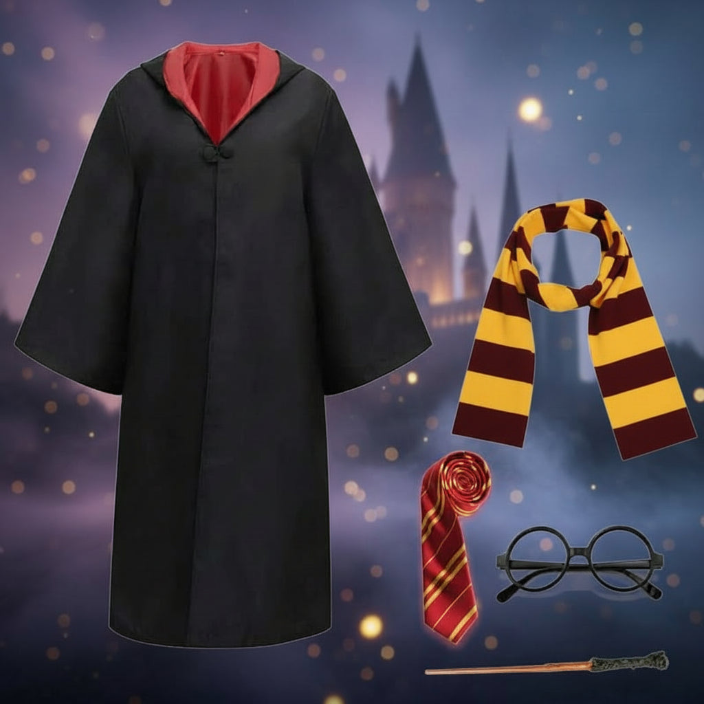 Kids Adults Wizard Costume Cloak Accessories Halloween Set – Slumberkiddies