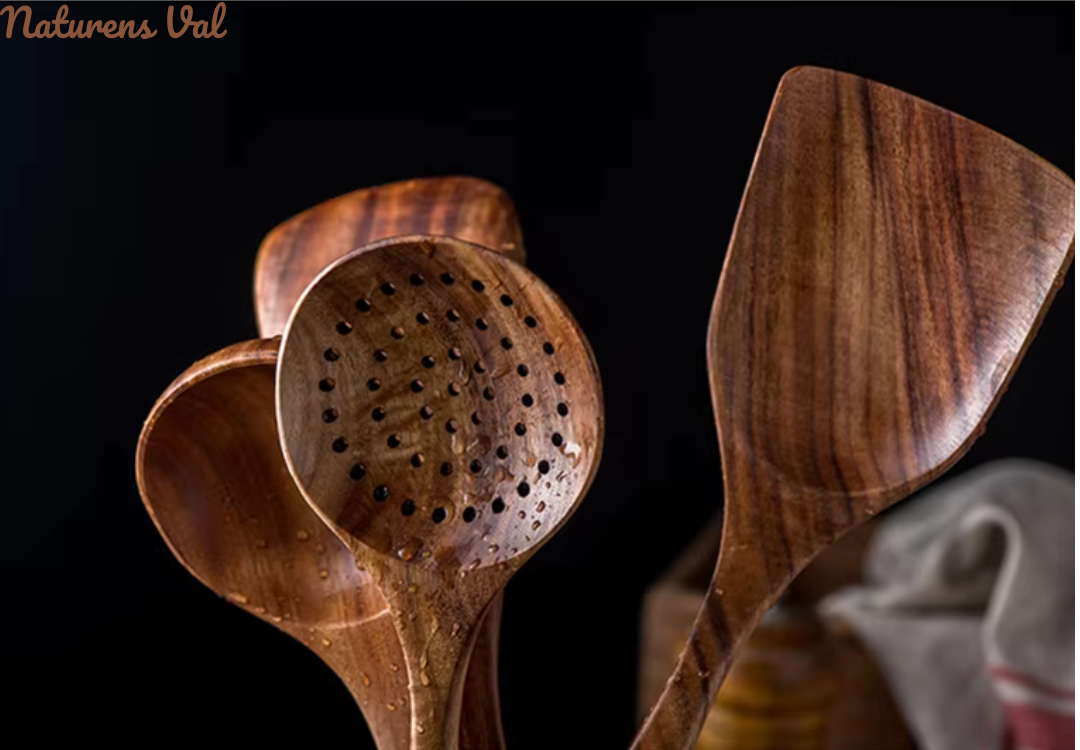 Wood Cooking Utensil Natural Bamboo Kitchen Tools Cooking - Image 4