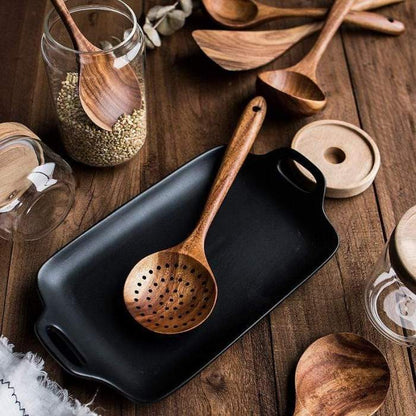 Wood Cooking Utensil Natural Bamboo Kitchen Tools Cooking - Image 5