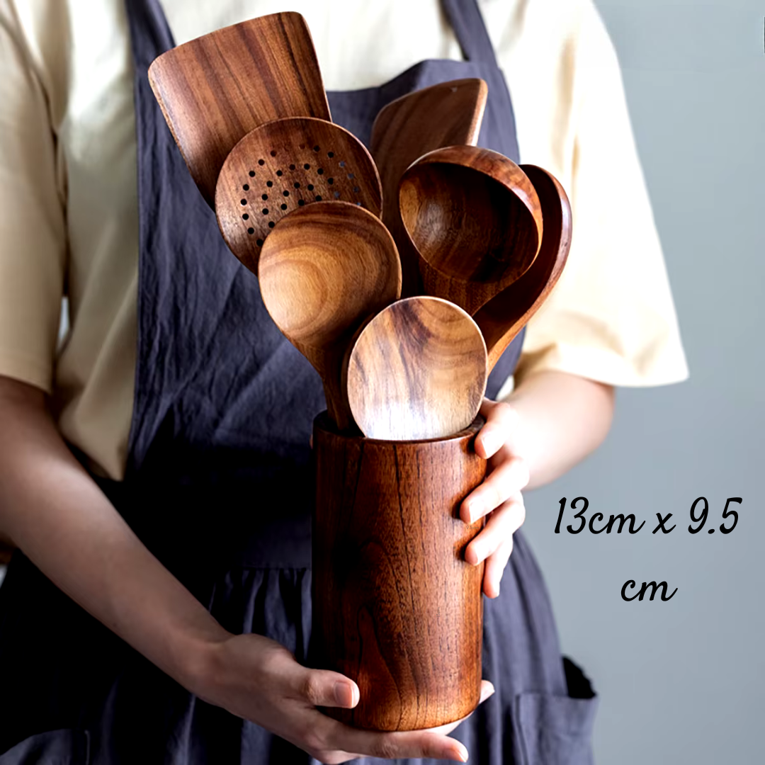 Wood Cooking Utensil Natural Bamboo Kitchen Tools Cooking