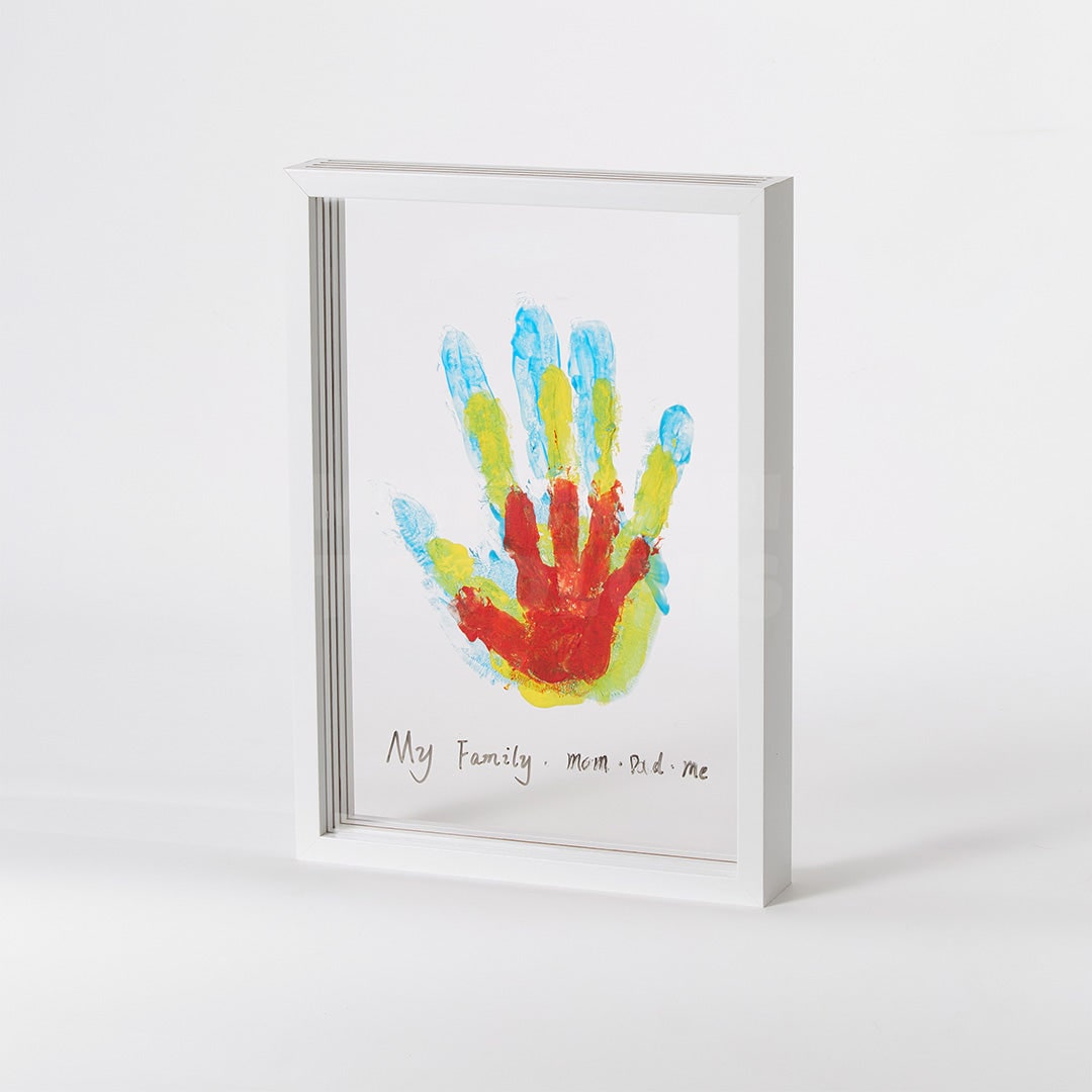 Wooden Frame Handprint Display Keepsake Craft Handprint Frame - Image 4