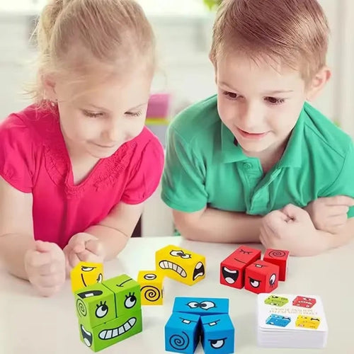 Wooden Stacking Blocks Toy Sorting and Learning Ages 3+ - Image 1