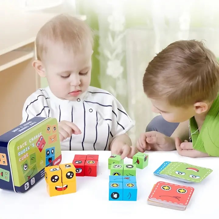 Wooden Stacking Blocks Toy Sorting and Learning Ages 3+ - Image 2